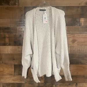 Cardigan Sweaters for Women Open Front Chunky Popcorn Cardigans Oversized